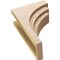 Ekena Millwork 9"W x 18"D x 27"H Classic Rockford Rough Cedar Woodgrain TimberThane Corbel, Primed Tan CORUR09X18X27ROCRCPR - alternate 2